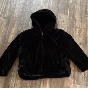 Zara Faux Fur Cropped Jacket